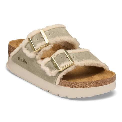Arizona Flex Platform Shearling Suede Leather/Fur