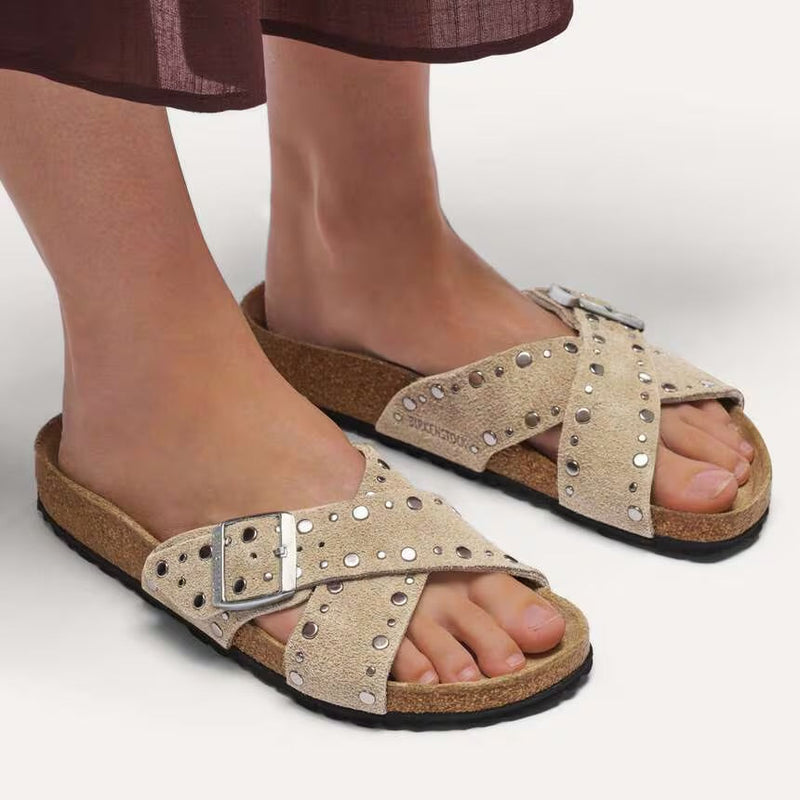 Birkenstock Siena Rivet Border Taupe